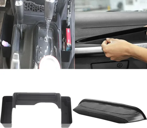 Vista 10 de RESTBONE Bandeja organizadora de consola central compatible con Jeep Wrangler JK y JKU 2011, 2012, 2013, 2014, 2015, 2016, 2017, 2018, accesorios