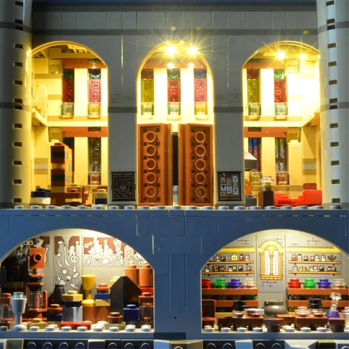Vista 6 de Kit de luz LED Geament compatible con Lego Castillo de Hogwarts - Juego de iluminación para el modelo de construcción 71043