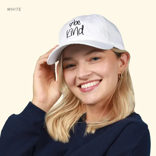 Vista 6 de CHOK.LIDS Be Kind Trendy - Gorra de béisbol para mujer, unisex, de algodón, estilo polo, divertida, inspiradora, para la temporada