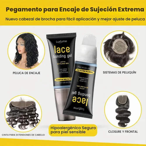 Vista 3 de Gel de unión de encaje, pegamento de encaje para peluca para sujeción diaria temporal