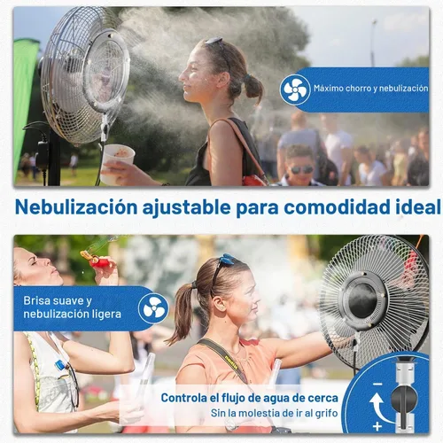 Vista 6 de POCKET PANDA Misters de ventilador para refrigeración al aire libre, kit