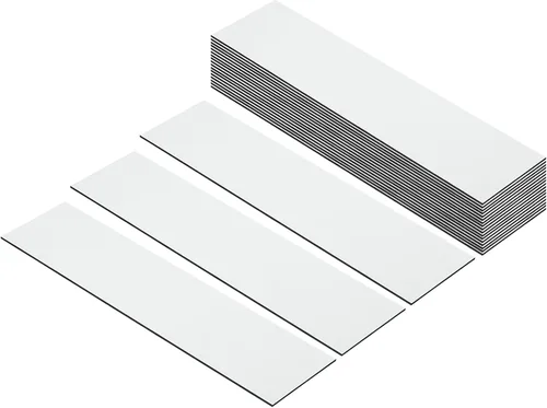Vista 19 de PATIKIL Placas de nombre en blanco de 8"x2", paquete de 20, placas de nombre personalizadas grabadas personalizadas, rectángulos en blanco