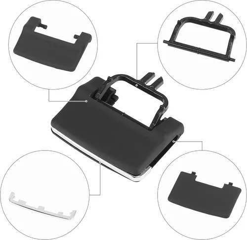 Vista 6 de ACROPIX Clips de salida de aire acondicionado delantero izquierdo derecho para Mercedes Benz GL450 ML350 ML550 - Paquete de 4 unidades color negro