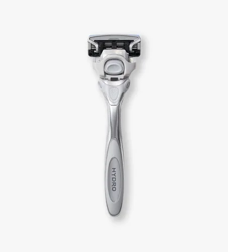 Vista 3 de Schick, Hydro Dry Skin - Mango de maquinilla de afeitar de 5 cuchillas para hombre + 2 cuchillas de recambio, 1 unidad