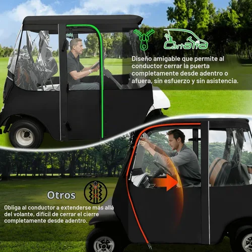 Vista 4 de Carro de golf recinto 2 plazas para Yamaha G29/Drive/Drive2 2007