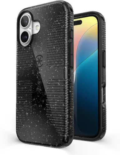 Vista 32 de Speck Funda transparente para iPhone 14 Plus, protección contra caídas, resistente a los arañazos, diseñada para MagSafe Slim iPhone 14 Plus de 6.7