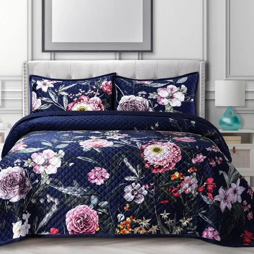 Vista 10 de Florence - Juego de edredón tamaño King, color morado