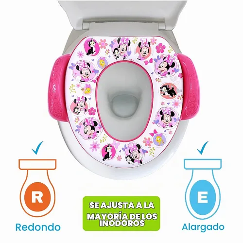 Vista 4 de Ginsey Disney Minnie Mouse "Believe in Me" - Asiento suave para orinal