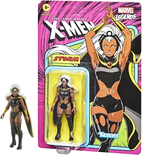 Vista 2 de Hasbro Marvel Legends Series 3.75 pulgadas Retro 375 Collection Storm figura de acción de juguete