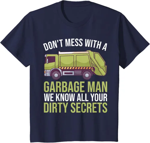 Vista 17 de Camiseta de camión de basura Don't Mess With A Basbage Man