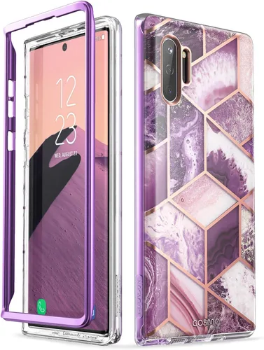 Vista 8 de i-Blason Cosmo Series - Funda diseñada para Galaxy Note 10 (versión 2019), diseño de mármol protector sin protector de pantalla integrado (mármol)