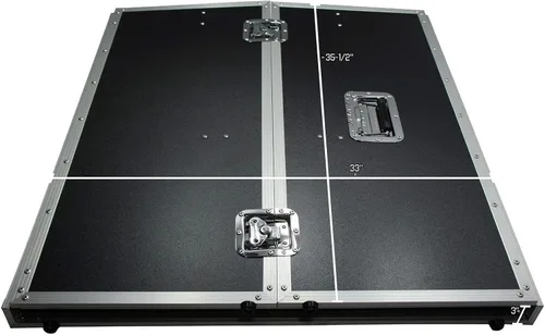 Vista 4 de Harmony Audio Cases HCDJSTANDT - Mesa de trabajo portátil plegable compacta para DJ