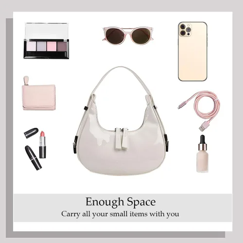 Vista 5 de JYG Crescent Shoulder Bag for Women Retro Hobo Handbags Top Handle Bags Fashion Ladies Clutch Purses