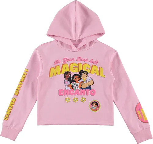 Vista 3 de Disney ENCANTO - Conjunto de sudadera con capucha y ropa deportiva para niñas, Mirabel, Isabela y la magia de la familia, juego de 2 piezas, tallas