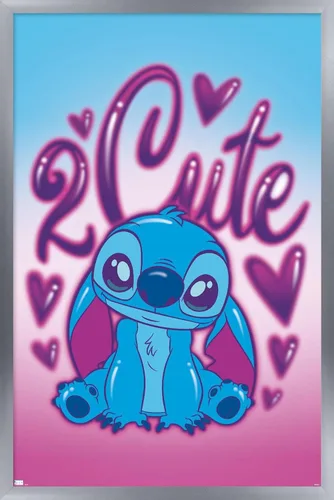 Vista 11 de Trends International Disney Lilo and Stitch - Póster de pared, 22.4 pulgadas de largo x 14.7 pulgadas, versión enmarcada en madera de granero