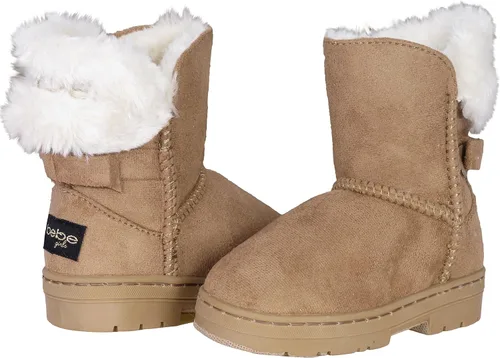 Vista 5 de bebe Botas de invierno para niñas, botas de piel sintética (bebéniño pequeñoniño grande), Negro