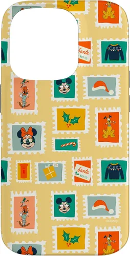 Vista 17 de iPhone 16 Disney Mickey & Minnie Mouse Holiday Christmas Santa Stamps Case