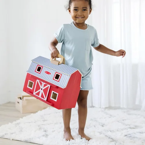 Vista 8 de melissa & doug Fold and Go de madera granero, Versión estándar, Multi