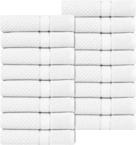 Vista 18 de Ample Decor Juego de toallas de baño 100% algodón, 6 piezas, suaves y absorbentes, de secado rápido, juego de toallas de baño