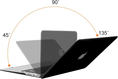 Vista 4 de MOSISO Funda compatible con MacBook Air de 13 pulgadas A1369 A1466, versión anterior 2010-2017, funda rígida de plástico y funda protectora 360