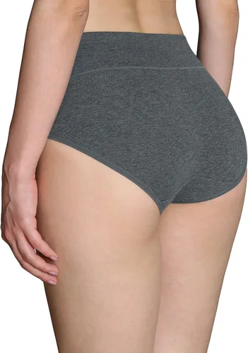 Vista 3 de INNERSY - Ropa interior de algodón para mujer, de talle alto, para posparto, paquete múltiple