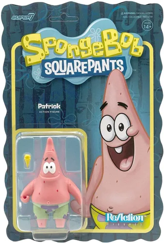 Vista 9 de Super7 Bob Esponja Bob Esponja y Patrick BFF - (2 unidades) Figuras de acción de Bob Esponja de 3.75 pulgadas con accesorios, coleccionables