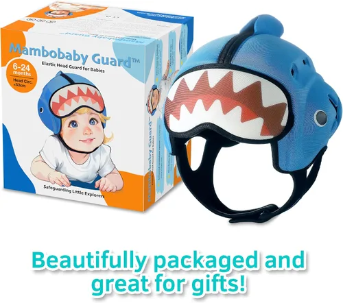 Vista 8 de Mambobaby - Casco de seguridad para bebé, transpirable, protector de cabeza de bebé para gatear, caminar, ultraligero, suave y ajustable, adecuado