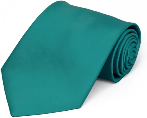 Vista 31 de tiemart Corbata de color sólido prémium Negro