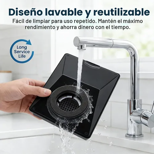 Vista 7 de EZ SPARES Compatible con filtros estilo HEPA Rainbow E2 para la serie E2, parte R12179 y R12647B, lavable y reutilizable (paquete de 2)