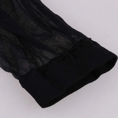 Vista 6 de YiZYiF 3 pares de calcetines sedosos transparentes para hombres y mujeres, sobre el tobillo, elásticos, delgados, transparentes, medias frescas