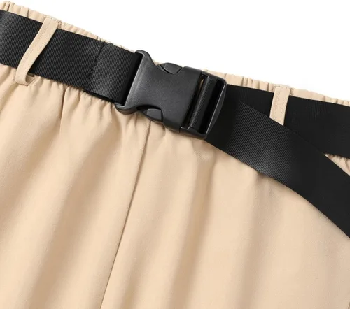 Vista 2 de PATPAT Pantalones deportivos ajustados para niño pequeño con cinturón 2-6T