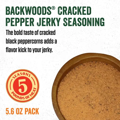 Vista 3 de Condimento de pimienta agrietada Backwoods con paquete de curación