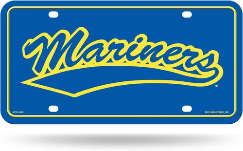 Vista 58 de NCAA etiqueta de metal para auto, negro
