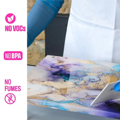 Vista 5 de ArtResin - Resina epoxi - Transparente - No tóxica - 16 oz (8 oz de resina + 8 oz de endurecedor) (474 ml)