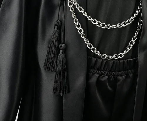 Vista 2 de Binbo Traje negro para niños, disfraz de estilo Kpop