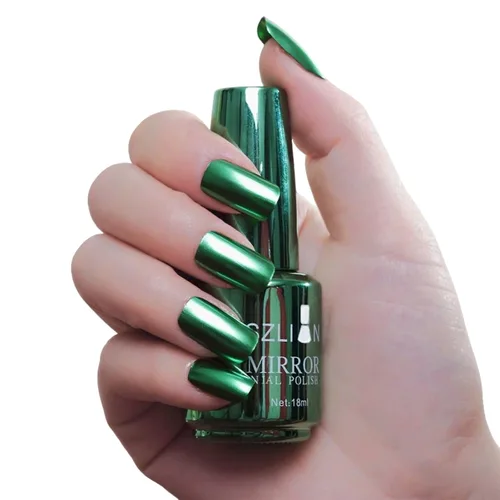 Vista 18 de KYDA Esmalte de uñas de espejo morado oscuro de 0.6 fl oz, esmalte de espejo brillante brillante para arte de uñas, arte de uñas de efecto metálico