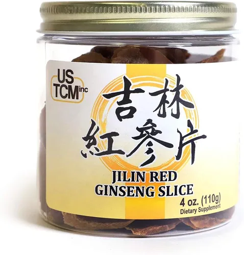 Vista 6 de Jilin Red Ginseng Slice - Rebanadas grandes de ginseng chino ginseng asiático (2 onzas)