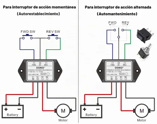 Vista 2 de Módulo de relé de avance y retroceso para motor/actuador lineal, módulo de relé de inversión (DC 5V)