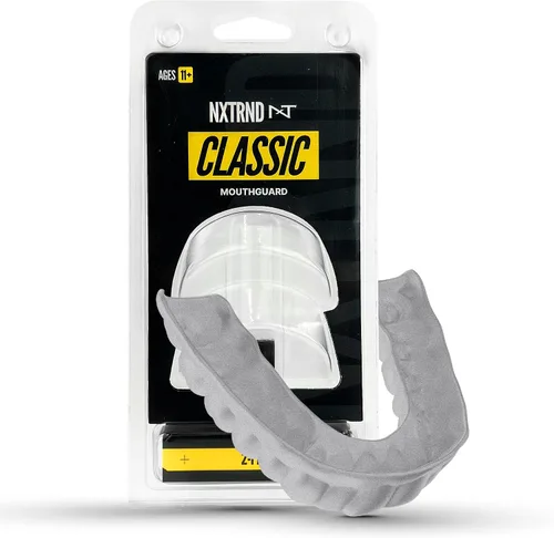 Vista 5 de Paquete de 2 protectores bucales clásicos Nxtrnd, boquilla deportiva de ajuste personalizado para fútbol americano, boxeo, MMA, baloncesto, hockey