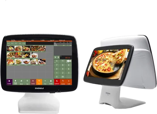 Vista 2 de Restaurantes y Bar Smart Touch POS System con impresora POS Software Cajas registradoras SET01