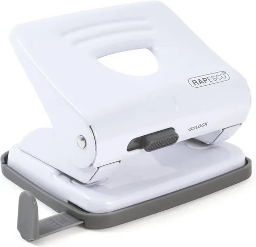 Vista 8 de Rapesco 1030 Punzón de metal de 2 agujeros, capacidad para 25 hojas, color negro