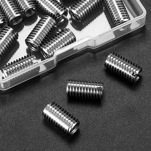 Vista 5 de 20 piezas de tuercas reductoras de rosca, M8 macho a M6 hembra, tuercas de conversión de manga de tornillo, reductores roscados, adaptadores
