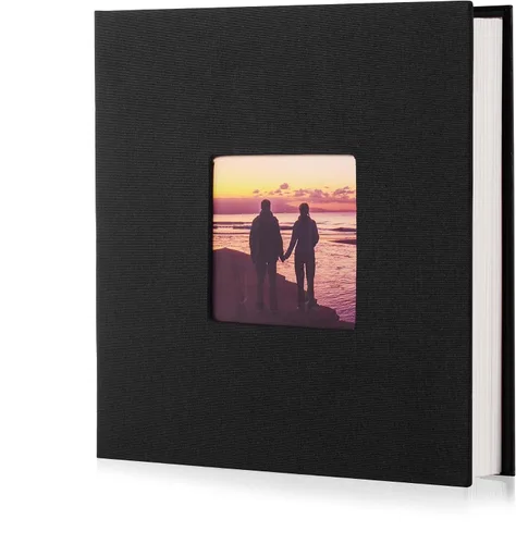 Vista 31 de HoneyTolly Álbum de fotos autoadhesivo para fotos de 4 x 6 imágenes, cubierta magnética de lino, 15 hojas/30 páginas en blanco para bodas Beige claro