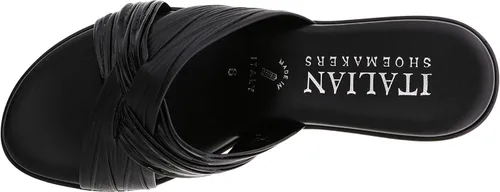 Vista 3 de ITALIAN Shoemakers Sandalias de cuña Saylor para mujer Negro Multi