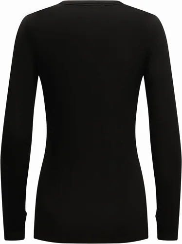 Vista 4 de OThread & Co. Camiseta de manga larga para mujer, cómoda con agujero para el pulgar, capa elástica básica
