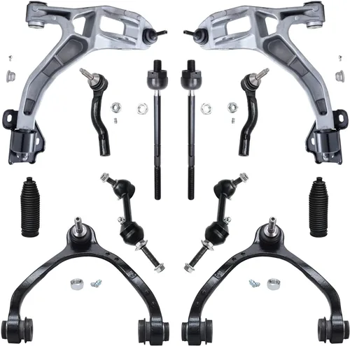 Vista 44 de Detroit Axle - Kit de extremo delantero para Hyundai Sonata XG350 XG300 Kia Optima, 2 brazos de control superiores con juntas de bola, 2 brazos