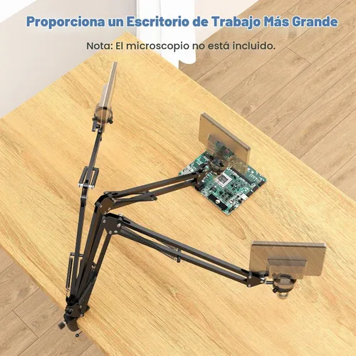 Vista 2 de Hayve Soporte de brazo para microscopio, soporte de metal ajustable