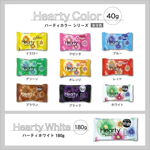 Vista 5 de Padico Hearty - Arcilla de modelado súper ligera, 6.35 oz, color blanco (importación de Japón)