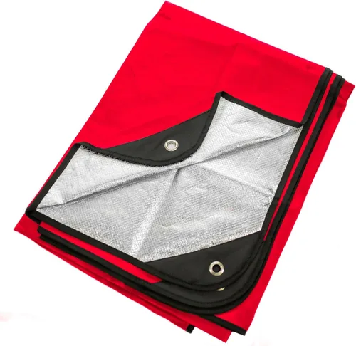 Vista 13 de Arcturus Lona aislada, manta de supervivencia térmica reutilizable y resistente, 60 x 82 pulgadas, refleja el 90% del calor corporal, impermeable