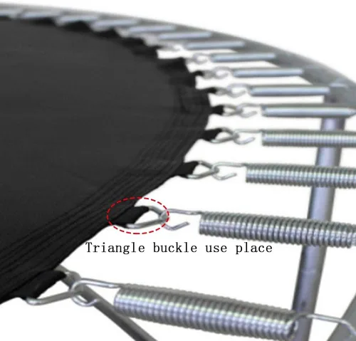 Vista 3 de Trampolín Primavera Trampolín Anillo Trampolín Accesorios Trampolín Triángulo Hebilla 10 paquetes
